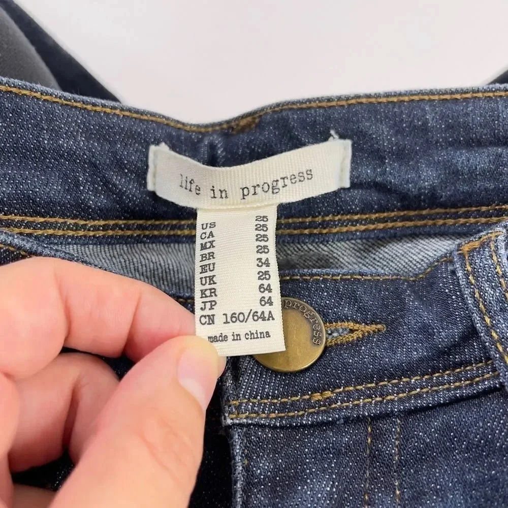 Life in Progress Skinny Distressed Jean - Picture 3 of 9